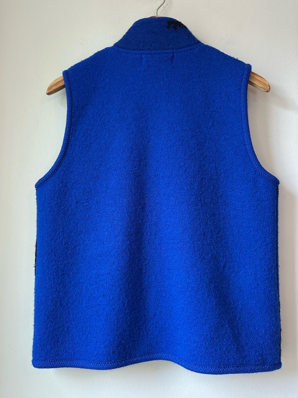 Tally Ho Vintage Blue Horse Wool Zip Vest Size M - Picture 6 of 6